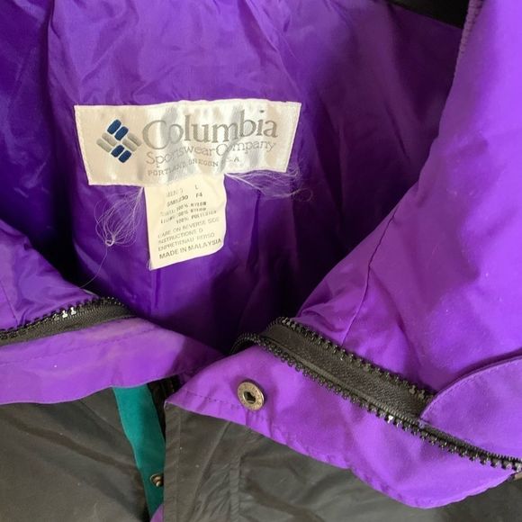 Vtg Columbia Bugaboo Jacket size L Black - Picture 4 of 4